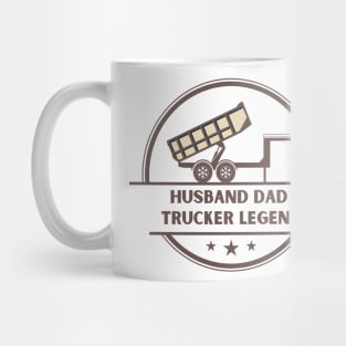 Husband Dad Trucker Legend Mug